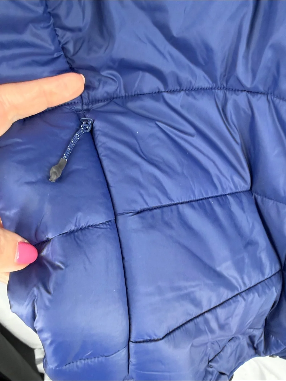 adidas Kids Navy Blue Quilted Puffer Jacket